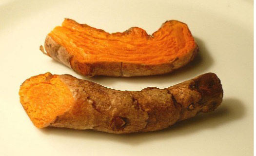 A tumeric root