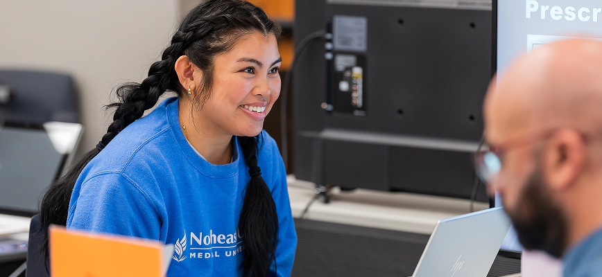 NEOMED Student in class