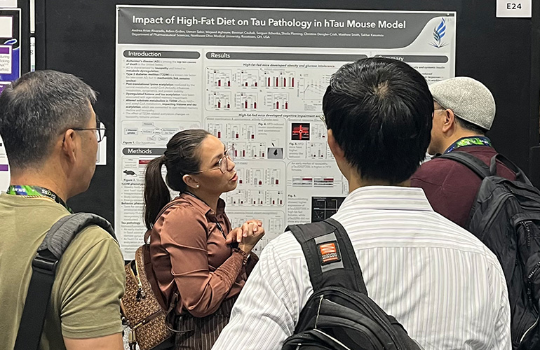 poster presentation at a conference