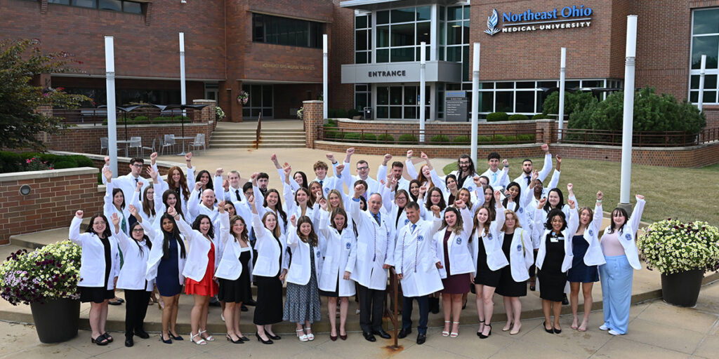 NEOMED welcomes 54 future pharmacists with white coat ceremony