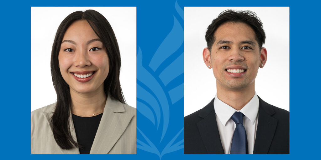 Student research spotlight: Cathy Tang and Christian Ong