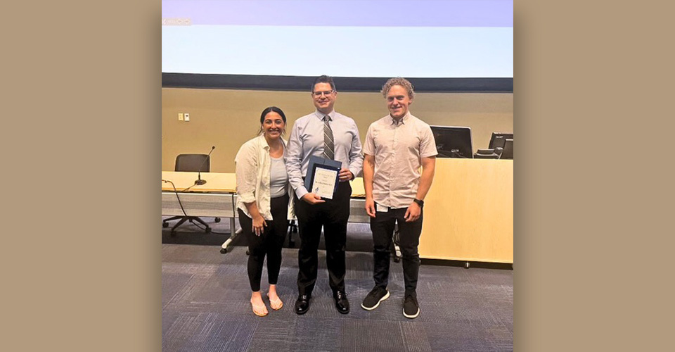 Jeffrey Mellot, Ph.D., recognized as M1 Teacher of the Year