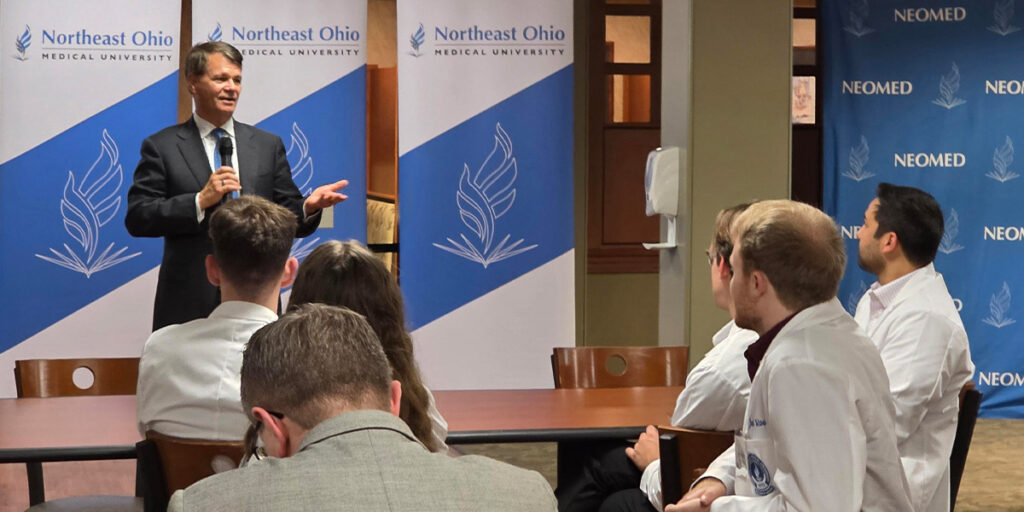 Mercy Health and NEOMED student networking and clinical partner reception