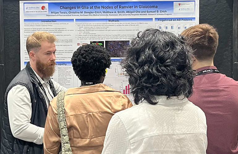 poster oresentation at a conference