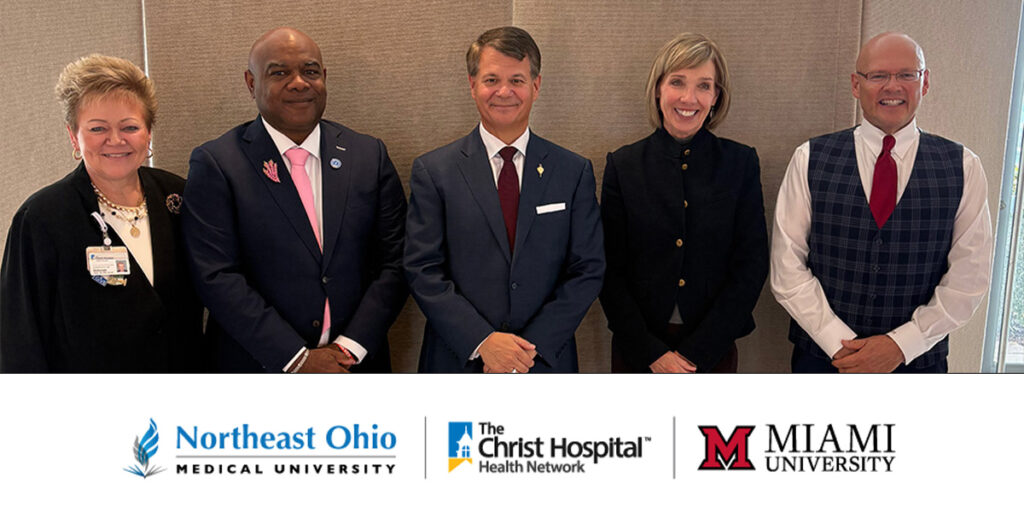 NEOMED announces partnership with The Christ Hospital Health Network and Miami University to advance medical education, training and healthcare access in Ohio