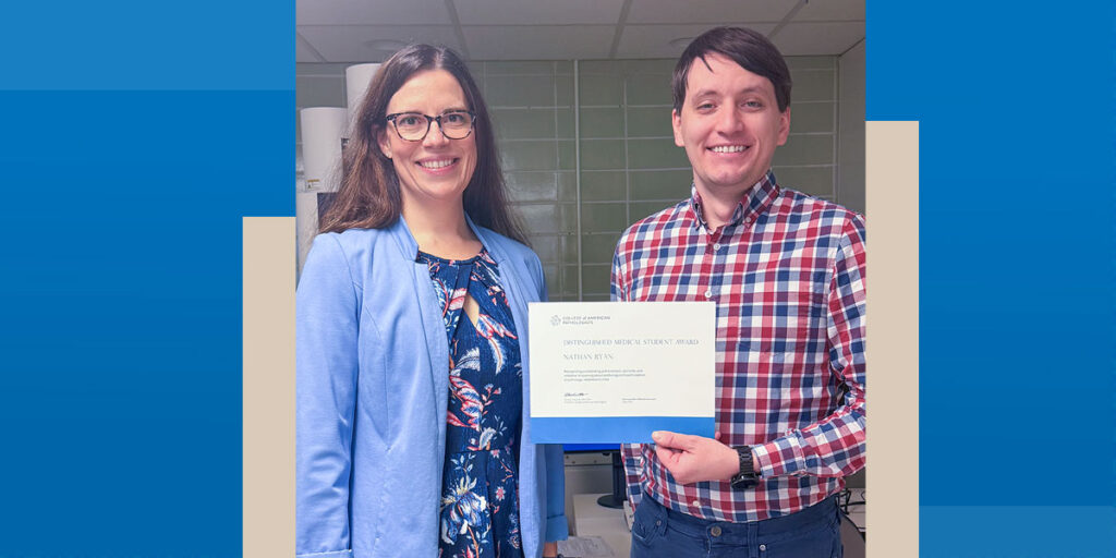 Student recognized by national pathology organization