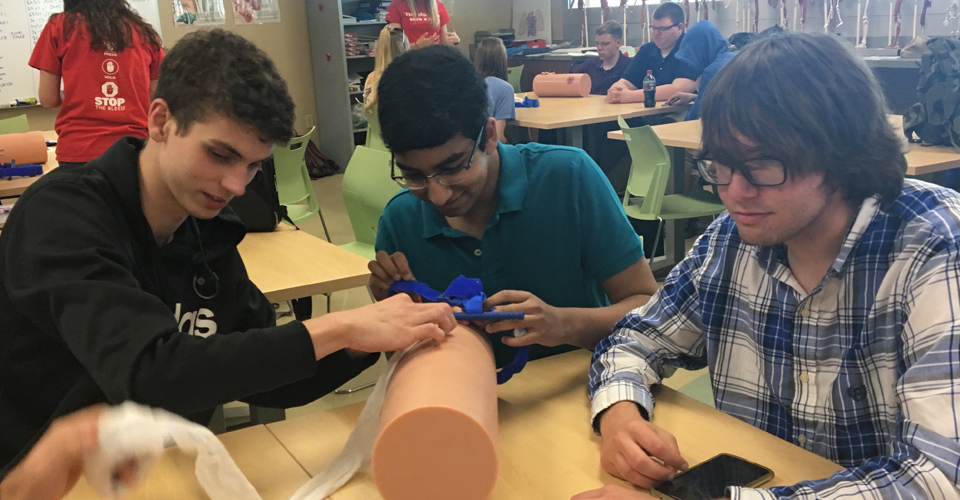 Students Learn to Stop the Bleed