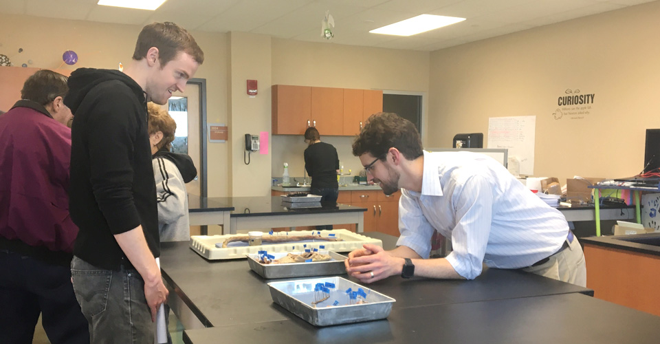 Bio-Med Students Go Bananas Over Dr. Young’s Primates Class