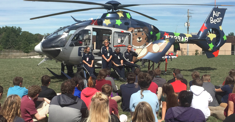 Air Bear Visit Sparks Bio-Med Student Interest in Emergency Response