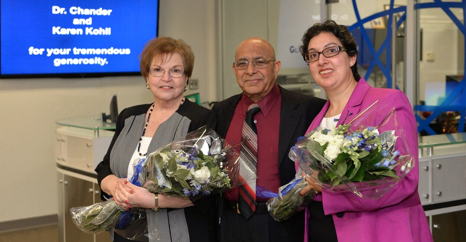 Kohli Family Recognized at Reception