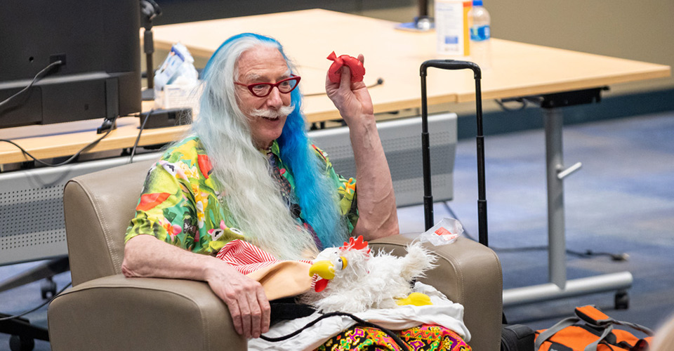 Patch Adams Offers Advice and Cheer to the NEOMED Community