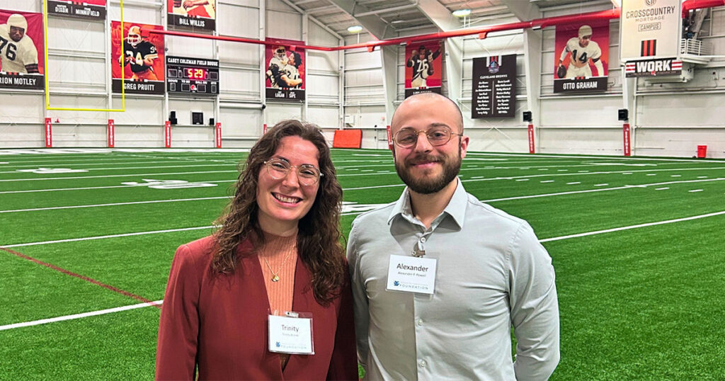 Touchdown for learning: Students and alumni tackle sports medicine at Browns HQ