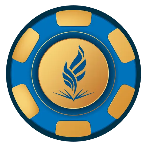 A casino chip with the NEOMED flame on it.