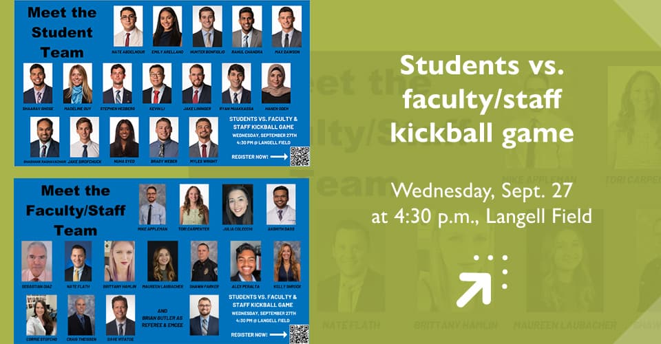 Stakes are high for students vs. faculty/staff kickball game on Wednesday