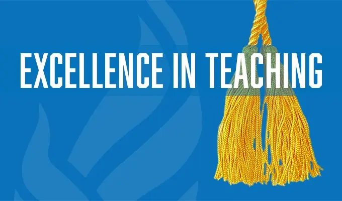 Excellence in teaching graphic