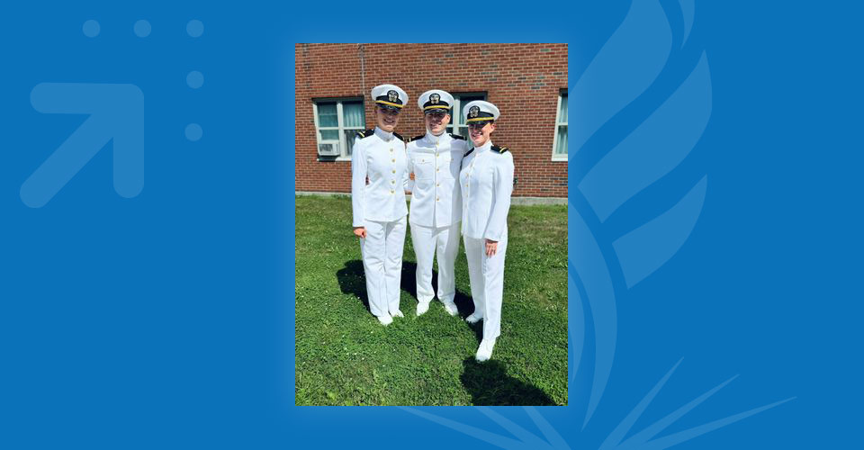 Future Navy physicians graduate officer training
