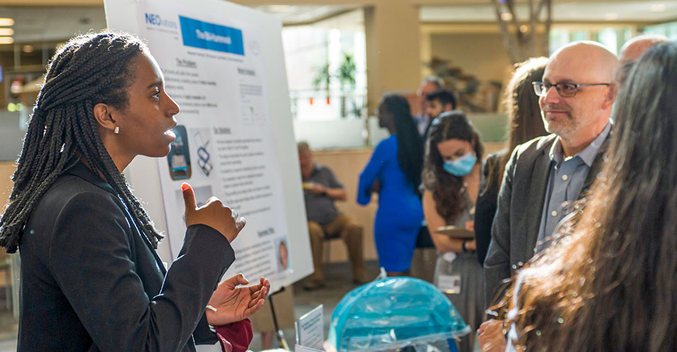 Students Preparing to Present Innovative Medical Technology at NEOvations Bench to Bedside Competition