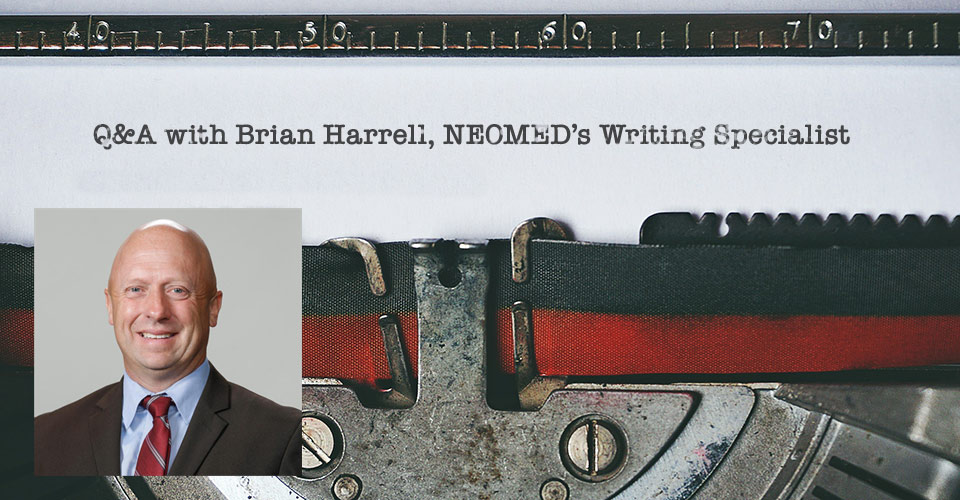Q&A with Brian Harrell, NEOMED’s Writing Specialist