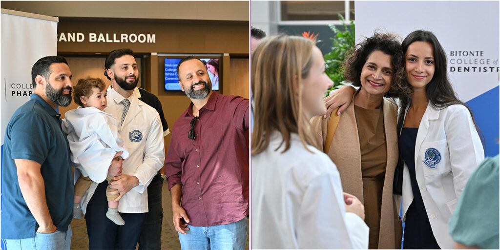 First-year dentistry and pharmacy students welcomed with White Coat ceremonies