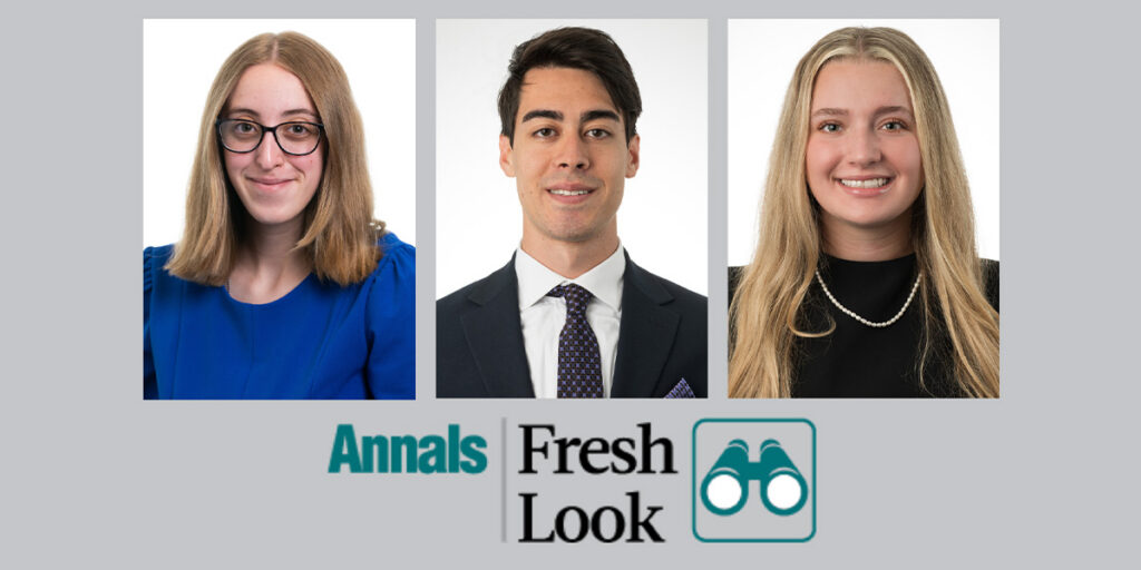 Third-year medical students publish in Annals of Internal Medicine Fresh Look