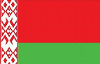 The flag of Belarus.