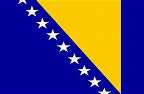 The flag of Bosnia.