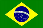 The flag of Brazil.