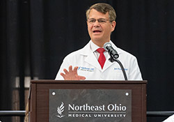 President John Langell addresses the students who are on their way to becoming Certified Anesthesiologist Assistants.