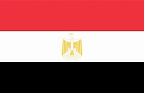 The flag of Egypt.