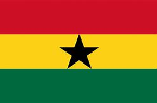The flag of Ghana.