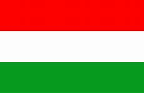 The flag of Hungary.