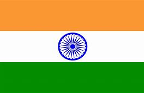 The flag of India.