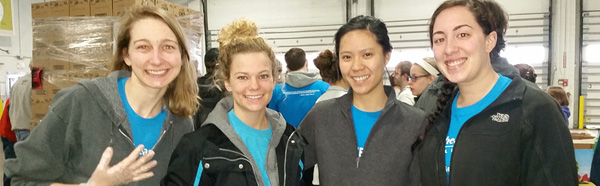 Students volunteering at MLK Day of Service