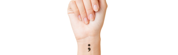 semicolon on wrist