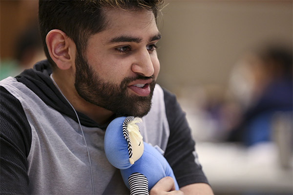 NEOMED College of Medicine student at poverty simulation