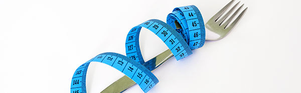 fork and a soft tape measure