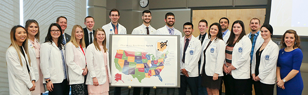 College of Pharmacy students at their residency match day