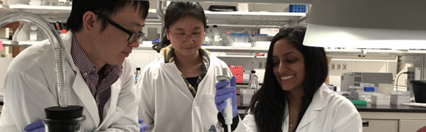 Students in research lab