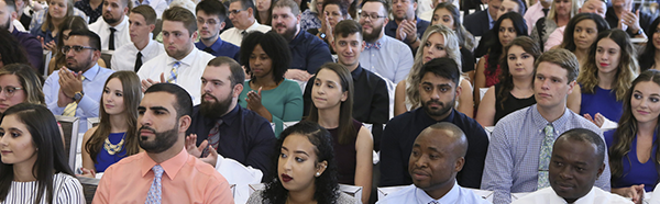 College of Pharmacy students at their White Coat Ceremony