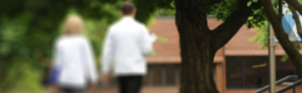Blurred image of medical students