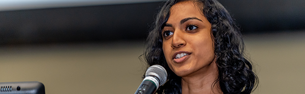 Nikita Raman, third place winner of the William Carlos Williams Poetry Competition