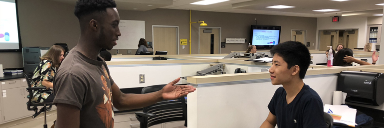 Students participating in Pathways to Pharmacy