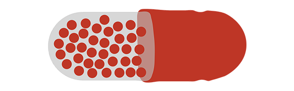 illustration of a medicine capsule