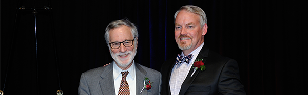 Mark Munetz, M.D., and Peg’s Foundation President Rick Kellar
