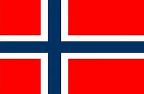 The flag of Norway.