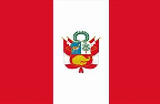 The flag of Peru.