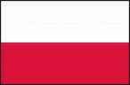 The flag of Poland.