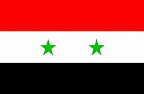 The flag of Syria.