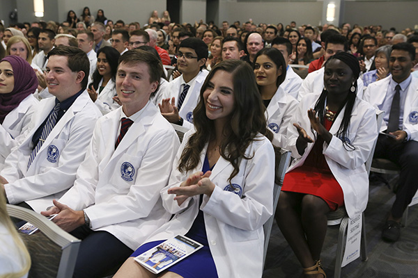 Group of first-year medicine students