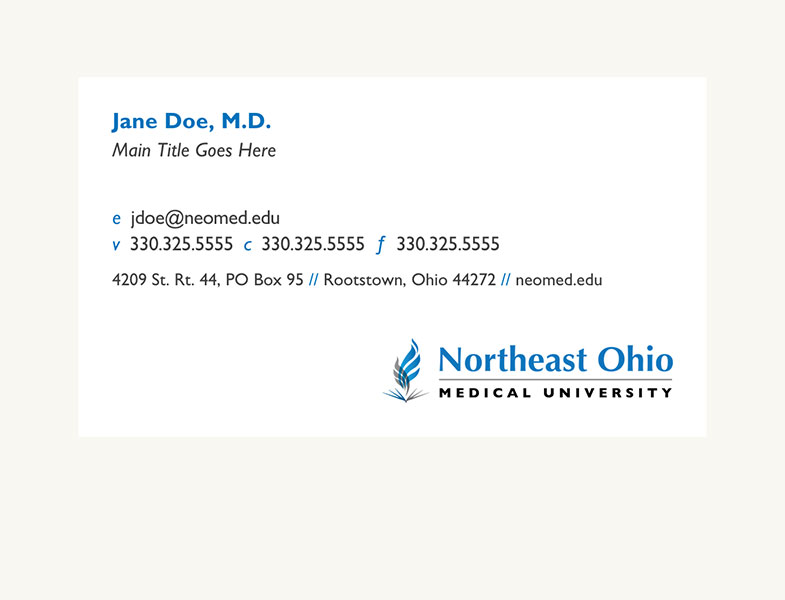 An example of a business card you can make in Canva